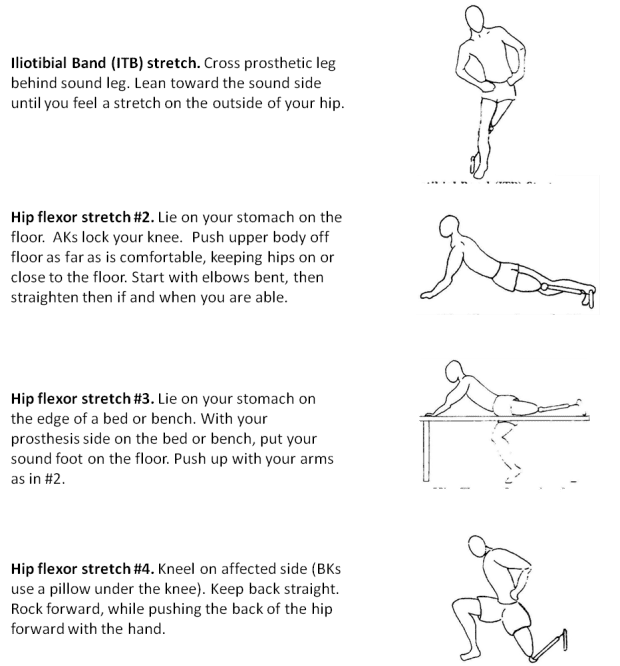 Lower extremity amputee exercise